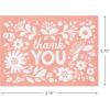Hallmark Pack of Thank You Cards, Pink Rustic Flowers (20 Thank You Notes with Envelopes for Baby Showers, Weddings, All Occasion)(20 Count (Pack of 1))