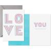 Hallmark Pack of Valentines Day Cards, Hearts and Flowers (10 Valentine’s Day Cards with Envelopes)(Glitter Love)