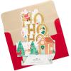 Hallmark Paper Wonder 3D Pop-Up Christmas Card (Vintage Ho, Ho, Ho Santa)