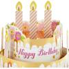 Hallmark Paper Wonder Birthday Pop Up Card For Women (Pink and Gold Birthday Cake), 799RZW1030(Pop Up  Pink and Gold Birthday Cake)