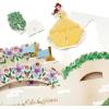 Hallmark Paper Wonder Disney Princess Pop Up Birthday Card for Kids (Ariel, Cinderella, Mulan, Jasmine, Belle, Tiana)(Castle Scene with Paper Princess Figures)