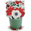Hallmark Paper Wonder Displayable Pop Up Christmas Card (Poinsettia Bouquet)(Merry Christmas  Poinsettia)