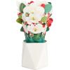 Hallmark Paper Wonder Displayable Pop Up Christmas Card (Poinsettia Bouquet)(Pop Up Bouquet  Magnolia)