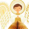 Hallmark Paper Wonder Displayable Pop Up Honeycomb Christmas Card (Angel)(Pop Up  Angel)