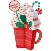 Hallmark Paper Wonder Displayable Pop Up Honeycomb Christmas Card (Penguin)(Hot Cocoa Honeycomb)