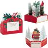 Hallmark Paper Wonder Mini Pop Up Christmas Cards (3 Cards with Envelopes: Red Truck, Cardinal, Merry and Bright)(Christmas Mini Pop Up Card Assortment Pack)