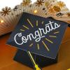 Hallmark Paper Wonder Musical Pop Up Graduation Card and Gift Card Holder (Plays Celebration)(Black/Multicolor)