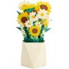 Hallmark Paper Wonder Pick-a-Title Customizable Pop-Up Card (Stars and Balloons) for Birthday, Congrats, Graduation(Sunflower Bouquet)