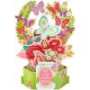 Hallmark Paper Wonder Pop Up Card for Birthday, Thinking of You, Congrats, or Any Occasion (Flowers and Butterflies)(Pop Up  Flowers and Butterflies)