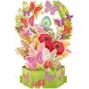 Hallmark Paper Wonder Pop Up Card for Birthday, Thinking of You, Congrats, or Any Occasion (Flowers and Butterflies)(Pop Up  Flowers and Butterflies)