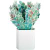 Hallmark Paper Wonder Pop Up Christmas Card (Holly and Pine Displayable Bouquet)(Pop Up Bouquet  Holly and Pine)
