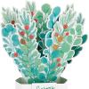 Hallmark Paper Wonder Pop Up Christmas Card (Holly and Pine Displayable Bouquet)(Pop Up Bouquet  Holly and Pine)