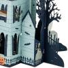 Hallmark Paper Wonder Pop Up Jumbo Christmas Card Holiday Tabletop Decor (Accordion Fold Christmas Village)(Haunted House)
