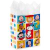 Hallmark Peanuts 13″ Large Gift Bag with Tissue Paper (Rainbow Snoopy, Charlie Brown, Linus, Lucy) for Birthdays, Christmas, Fans(Peanuts Gang)