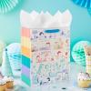 Hallmark Peanuts 13″ Large Gift Bag with Tissue Paper (Rainbow Snoopy, Charlie Brown, Linus, Lucy) for Birthdays, Christmas, Fans(Rainbow Snoopy)