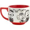 Hallmark Peanuts Black and Red Ceramic Mug, 25 oz (Christmas Carols) Gift for Fans, Collectors