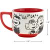Hallmark Peanuts Black and Red Ceramic Mug, 25 oz (Christmas Carols) Gift for Fans, Collectors