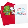 Hallmark Peanuts Christmas Card (Snoopy Ice Skating)(Snoopy Ice Skating)