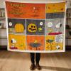 Hallmark Peanuts Fall Throw Blanket (Snoopy and Woodstock Comic Strip), 50×60(Halloween Blanket)