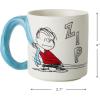 Hallmark Peanuts Linus and Snoopy Coffee Mug (Dimensional Blanket) 17 oz., Gifts for Moms, Dad, Teacher, Boss