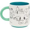 Hallmark Peanuts Sculpted Mug, 14.5 oz (Snoopy Doghouse) Gift for Mom, Dad, Fans(75th Anniversary Snoopy Mug)