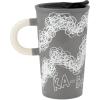 Hallmark Peanuts Sculpted Mug, 14.5 oz (Snoopy Doghouse) Gift for Mom, Dad, Fans(Gray)