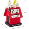 Hallmark Peanuts Snoopy Perpetual Calendar (Smile) Office Supplies, Gifts for Boss, Teacher, Administrative Assistant