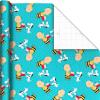 Hallmark Peanuts Wrapping Paper Rolls for Birthdays, Easter, Christmas (Set of 3 Rolls: 60 Sq. Ft. Total) Snoopy, Charlie Brown, Woodstock, Green, Blue, Red(All Occasion Wrapping Paper)