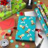 Hallmark Peanuts Wrapping Paper Rolls for Birthdays, Easter, Christmas (Set of 3 Rolls: 60 Sq. Ft. Total) Snoopy, Charlie Brown, Woodstock, Green, Blue, Red(All Occasion Wrapping Paper)