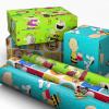 Hallmark Peanuts Wrapping Paper Rolls for Birthdays, Easter, Christmas (Set of 3 Rolls: 60 Sq. Ft. Total) Snoopy, Charlie Brown, Woodstock, Green, Blue, Red(All Occasion Wrapping Paper)