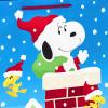 Hallmark Peanuts Wrapping Paper Rolls for Birthdays, Easter, Christmas (Set of 3 Rolls: 60 Sq. Ft. Total) Snoopy, Charlie Brown, Woodstock, Green, Blue, Red(Christmas Gift Bags)