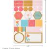 Hallmark Pink Flat Wrapping Paper Sheets with Cutlines on Reverse (12 Folded Sheets with Sticker Seals) Spring Flowers, Stripes, Hearts for Easter, Mother’s Day, Bridal Showers and More(Gold  Pink  White  Navy)
