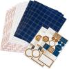 Hallmark Pink Flat Wrapping Paper Sheets with Cutlines on Reverse (12 Folded Sheets with Sticker Seals) Spring Flowers, Stripes, Hearts for Easter, Mother’s Day, Bridal Showers and More(Pink  Blue  Orange  Brown)