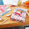 Hallmark Pink Flat Wrapping Paper Sheets with Cutlines on Reverse (12 Folded Sheets with Sticker Seals) Spring Flowers, Stripes, Hearts for Easter, Mother’s Day, Bridal Showers and More(Gold  Pink  White  Navy)