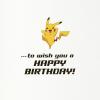 Hallmark Pokémon Birthday Card (Wild Pikachu)(Wild Pikachu)