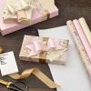 Hallmark Pretty Wrapping Paper with Cutlines on Reverse (6 Rolls: 180 Square Feet Total) Flowers, Butterflies, Stripes, Dots for Birthdays, Mother’s Day, Valentine’s Day(Pastel Marble  Dots  Confetti  Balloons)
