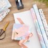 Hallmark Pretty Wrapping Paper with Cutlines on Reverse (6 Rolls: 180 Square Feet Total) Flowers, Butterflies, Stripes, Dots for Birthdays, Mother’s Day, Valentine’s Day(Pastel Marble  Dots  Confetti  Balloons)