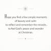 Hallmark Religious Christmas Boxed Cards, Inspirational Quote (16 Cards and 17 Envelopes)(Peace)