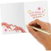 Hallmark Retro Thank You Card Assortment (24 Blank Cards with Envelopes) Orange, Yellow, Green, Pink(Heart Hands)