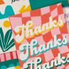 Hallmark Retro Thank You Card Assortment (24 Blank Cards with Envelopes) Orange, Yellow, Green, Pink(Retro Thank You)