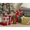 Hallmark Reversible Christmas Wrapping Paper Bundle, Elegant Blue and Gold (4 Rolls: 150 sq. ft. ttl.) Dark Blue, Gold, Teal Snowflakes, Peace, Stripes, Geometric(Traditional Christmas)