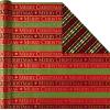 Hallmark Reversible Christmas Wrapping Paper Bundle, Elegant Blue and Gold (4 Rolls: 150 sq. ft. ttl.) Dark Blue, Gold, Teal Snowflakes, Peace, Stripes, Geometric(Traditional Christmas)