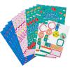 Hallmark Reversible Flat Wrapping Paper Sheets (12 Folded Sheets with Sticker Seals) Rainbow Happy, Exclamation Points, Polka Dots, Confetti for Birthdays, Graduations, Celebrations(Pink  Blue  Green)