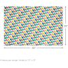 Hallmark Reversible Flat Wrapping Paper Sheets (12 Folded Sheets with Sticker Seals) Rainbow Happy, Exclamation Points, Polka Dots, Confetti for Birthdays, Graduations, Celebrations(Navy  Red  Rainbow)