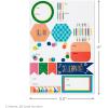 Hallmark Reversible Flat Wrapping Paper Sheets (12 Folded Sheets with Sticker Seals) Rainbow Happy, Exclamation Points, Polka Dots, Confetti for Birthdays, Graduations, Celebrations(Navy  Red  Rainbow)
