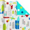 Hallmark Reversible Kids Birthday Wrapping Paper, Monsters and Unicorns (Pack of 3, 120 sq. ft. ttl.)(Monsters and Unicorns)