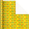 Hallmark Reversible Kids Birthday Wrapping Paper, Monsters and Unicorns (Pack of 3, 120 sq. ft. ttl.)(Rainbows  Dinosaurs  “Happy Birthday”)