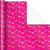 Hallmark Reversible Kids Birthday Wrapping Paper, Monsters and Unicorns (Pack of 3, 120 sq. ft. ttl.)(Rainbows  Dinosaurs  “Happy Birthday”)