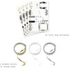 Hallmark Reversible Wrapping Paper Bundle with Ribbon & Gift Tag Stickers – Black, Gold Stripes, Plaid (3 Pack, 120 sq. ft. TTL, 30 Yds. Mini Ribbon, 36 Labels) for Graduations, Weddings, Christmas(White  Black  Gold  Gray)