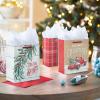 Hallmark Rustic Bag Assortment (8 Bags: 4 Medium 9″, 4 Large 13″) Snowy Red Barn, Red Truck, Plaid, Painted Wood Sign(Small)